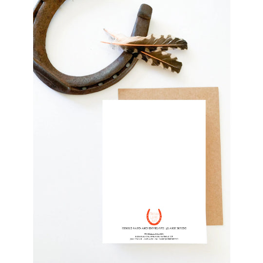 Western Cowgirl Christmas Card, Cowboy Boot Holiday Card